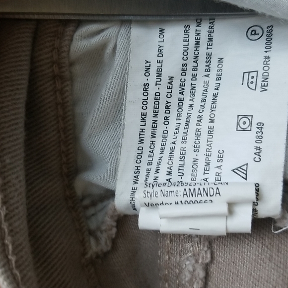 (8S) Gloria Vanderbilt Amanda "Missy" High Waist Short Cotton Blend Denim Jeans - Picture 6 of 13